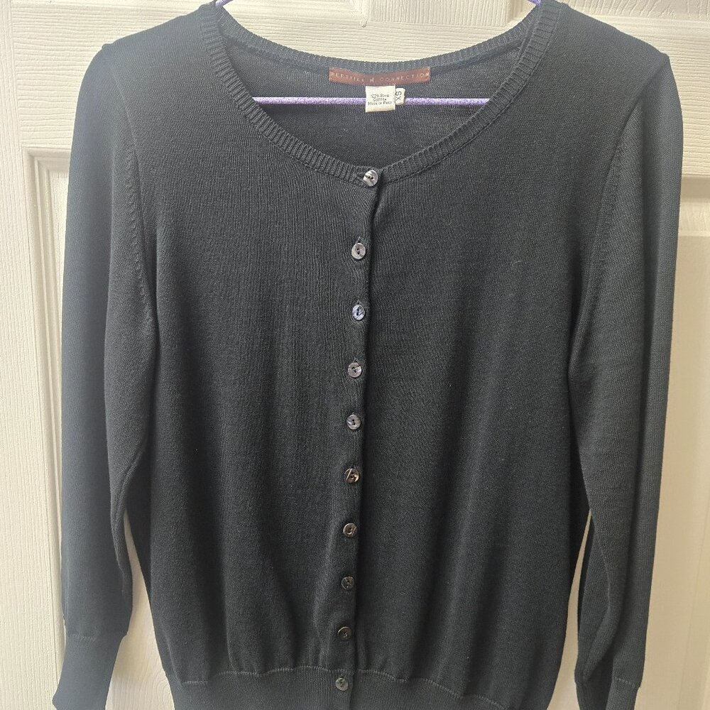 Peruvian Connection Princess Sleeve Cotton Cardigan (XS)